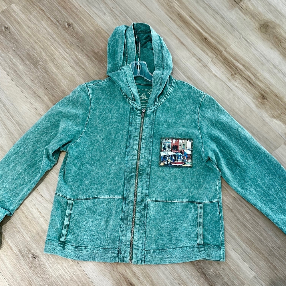 Women's Teal Hooded Sweatshirt